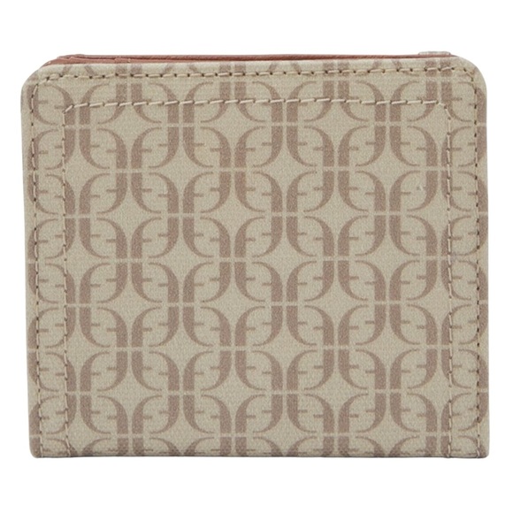 EUC Fossil Women's Bifold Wallet Tan Brown Taupe Snap Closure - Picture 4 of 15